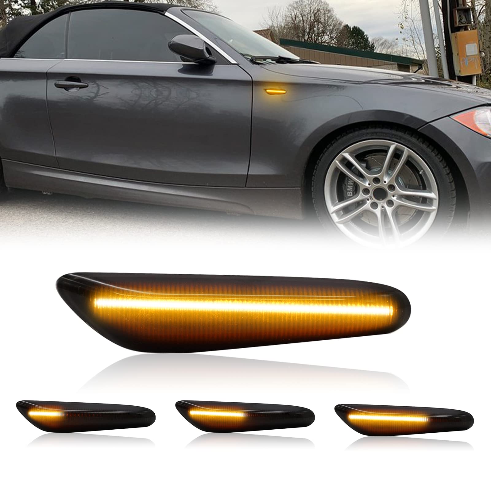 Amazon.com: Mynoway 2pcs Front Sequential LED Side Marker Light